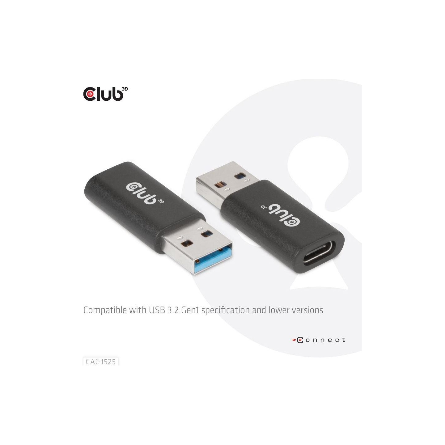 Club3D I/O ADAPTER USB3.2 TO USB-C/M/F CAC-1525 CLUB3D
