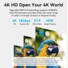 Vention CABLE HDMI MALE/FEMALE 4K/0.5M BLACK AHCBD VENTION