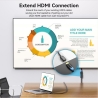 Vention CABLE HDMI MALE/FEMALE 4K/1M BLACK AHCBF VENTION