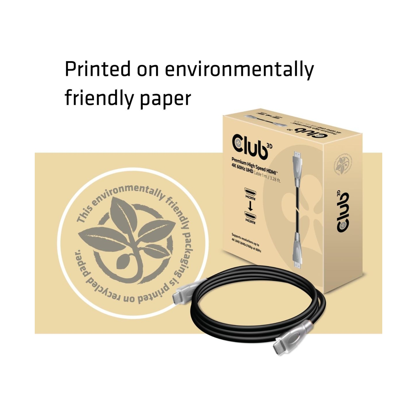 Club3D CABLE HDMI TO HDMI 1M/M/M CAC-1311 CLUB3D