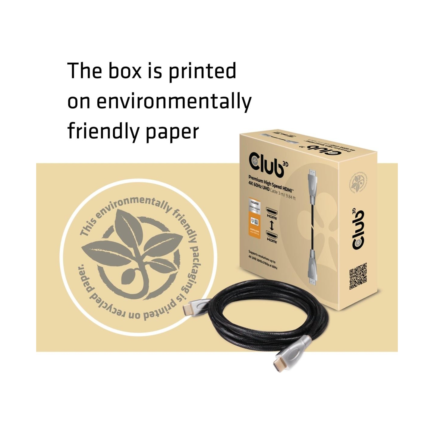Club3D CABLE HDMI 3M/PREMIUM CAC-1310 CLUB3D