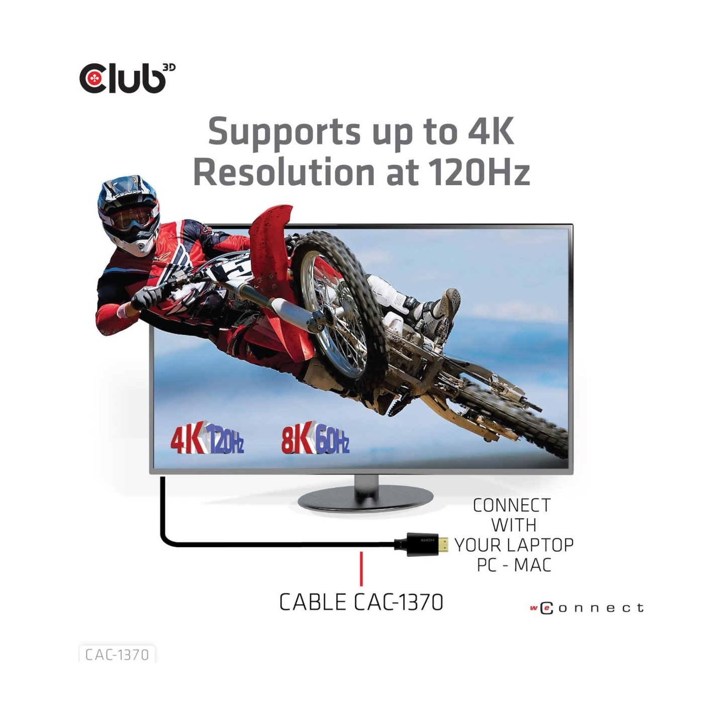 Club3D CABLE HDMI TO HDMI 1.5M/M/M CAC-1370 CLUB3D