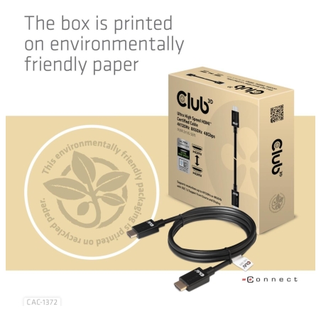 Club3D CABLE HDMI TO HDMI 2M/M/M CAC-1372 CLUB3D