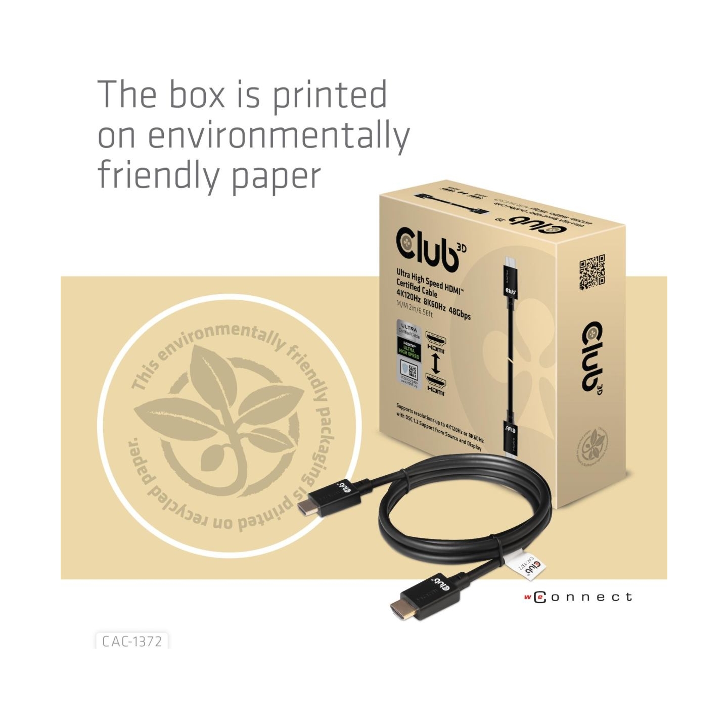 Club3D CABLE HDMI TO HDMI 2M/M/M CAC-1372 CLUB3D