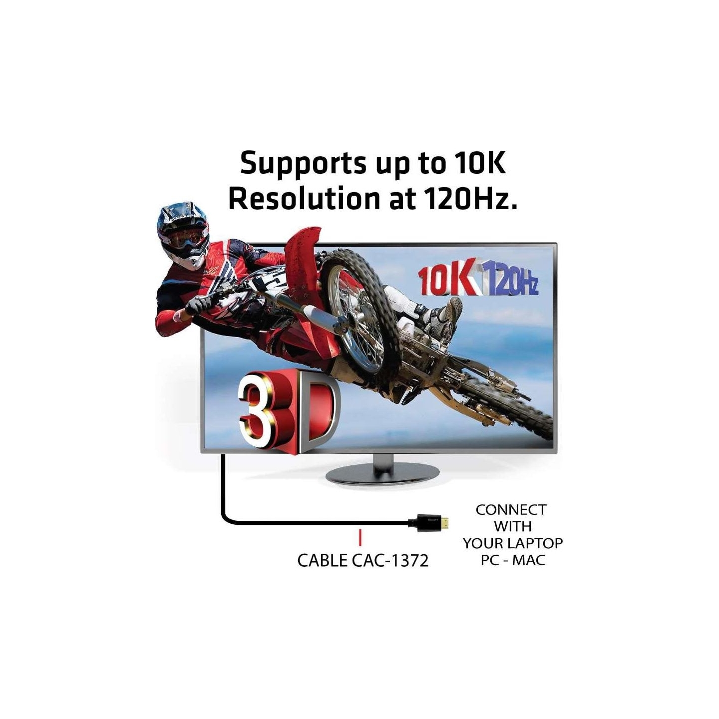 Club3D CABLE HDMI TO HDMI 2M/M/M CAC-1372 CLUB3D