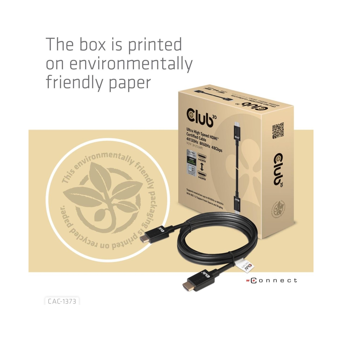 Club3D CABLE HDMI TO HDMI 3M/M/M CAC-1373 CLUB3D