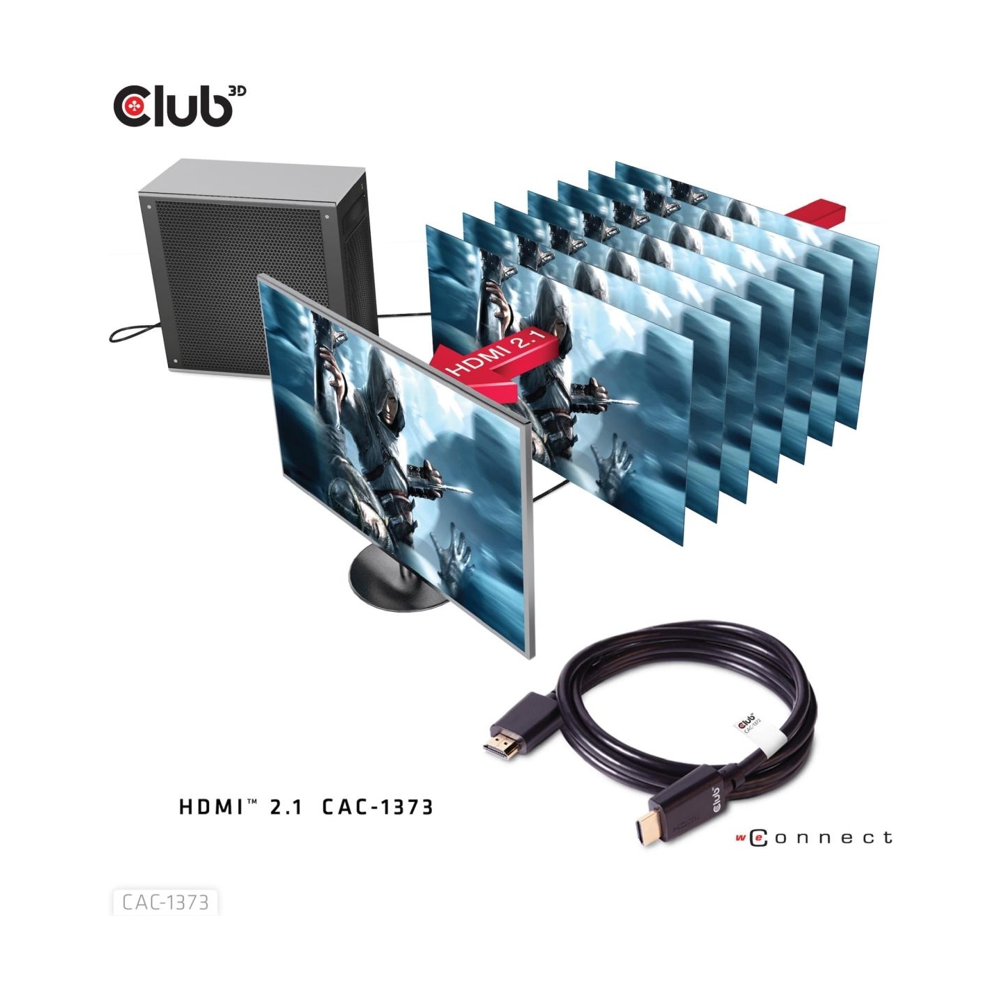 Club3D CABLE HDMI TO HDMI 3M/M/M CAC-1373 CLUB3D