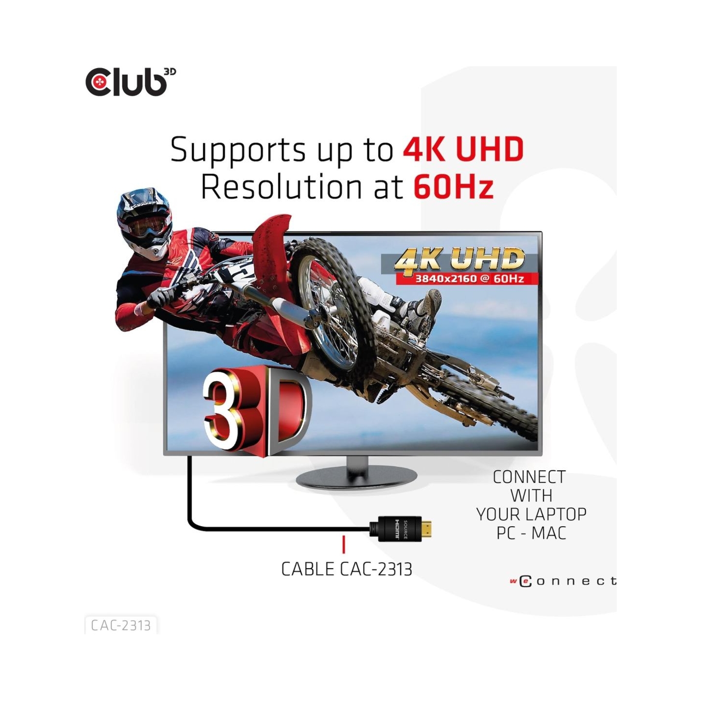 Club3D CABLE HDMI TO HDMI 10M/M/M CAC-2313 CLUB3D