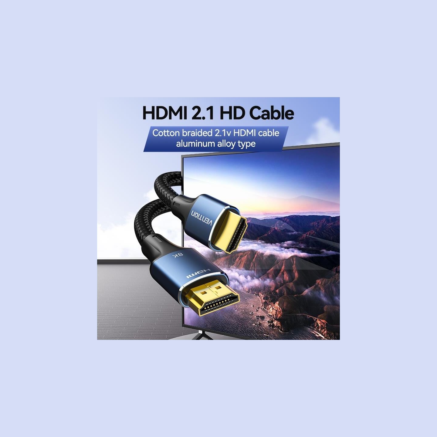 Vention CABLE HDMI MALE TO MALE 2M/ALGLH VENTION