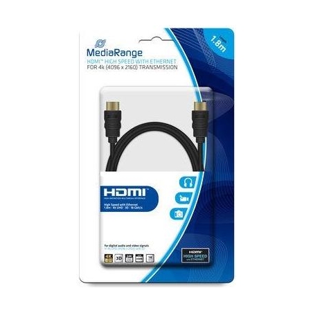 Mediarange CABLE HDMI-HDMI 1.8M/MRCS156 MEDIARANGE