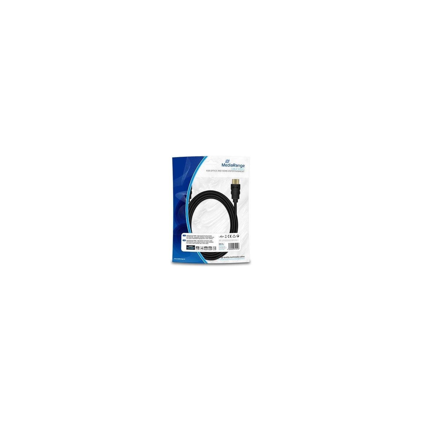 Mediarange CABLE HDMI-HDMI 3M/MRCS155 MEDIARANGE