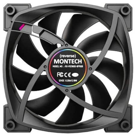 Montech CASE FAN 120MM/RX120 PWM BLACK 3 IN 1 MONTECH