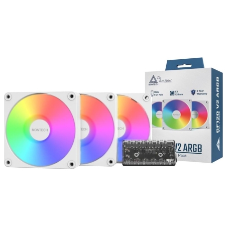 Montech CASE FAN 120MM GF120 V2/ARGB PWM 3I1(W) MONTECH