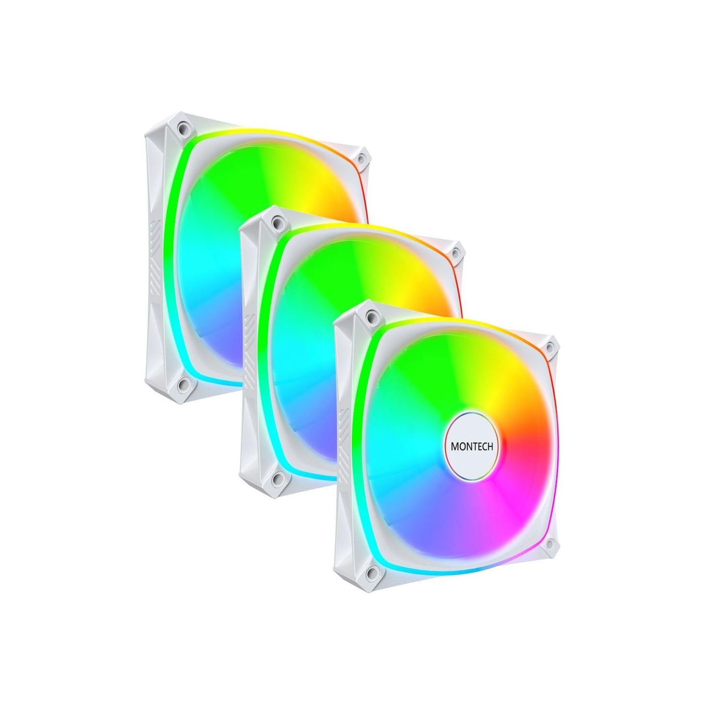Montech CASE FAN 120MM/AX120 PRO WHITE 3 IN 1 MONTECH