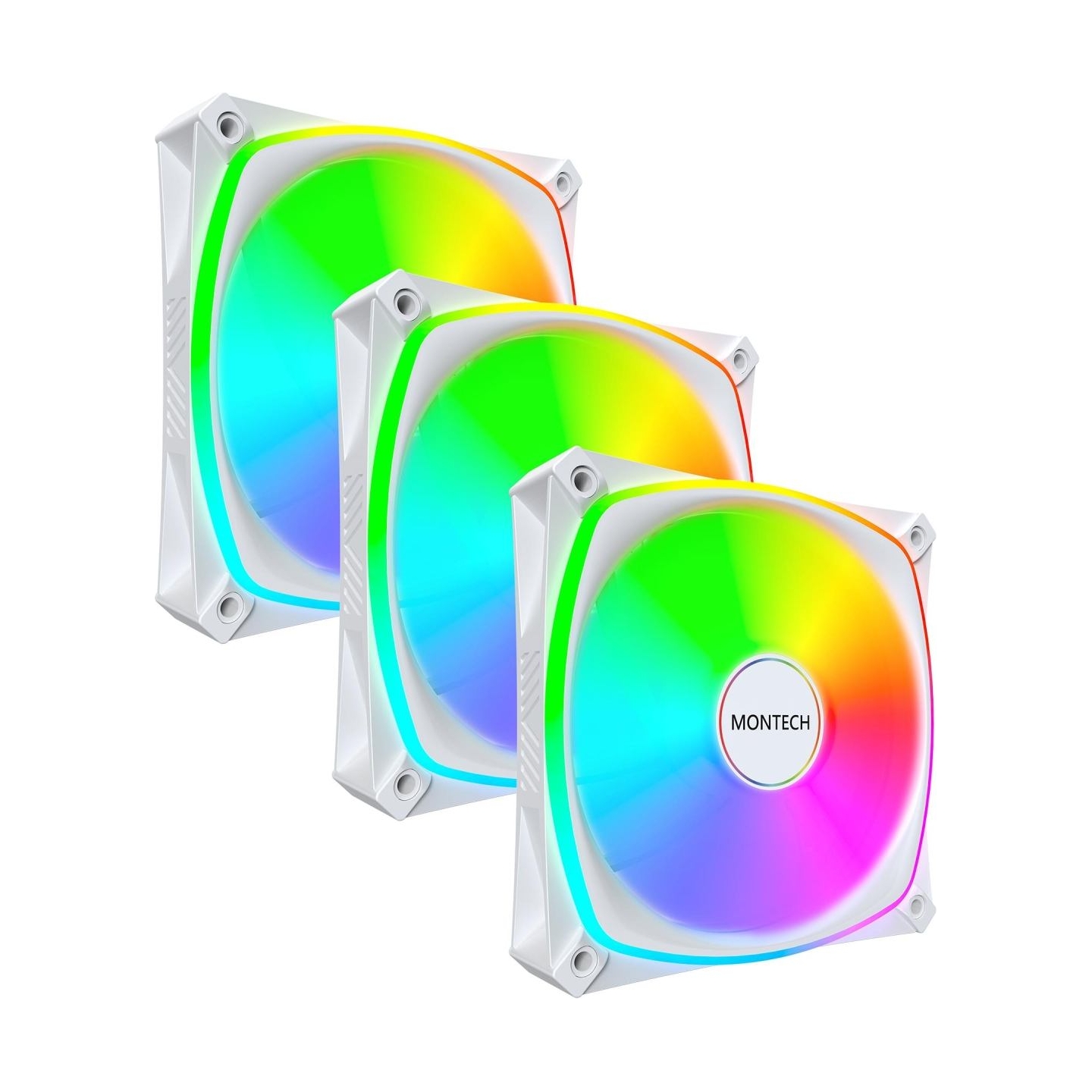 Montech CASE FAN 120MM/RX120 PRO WHITE 3 IN 1 MONTECH
