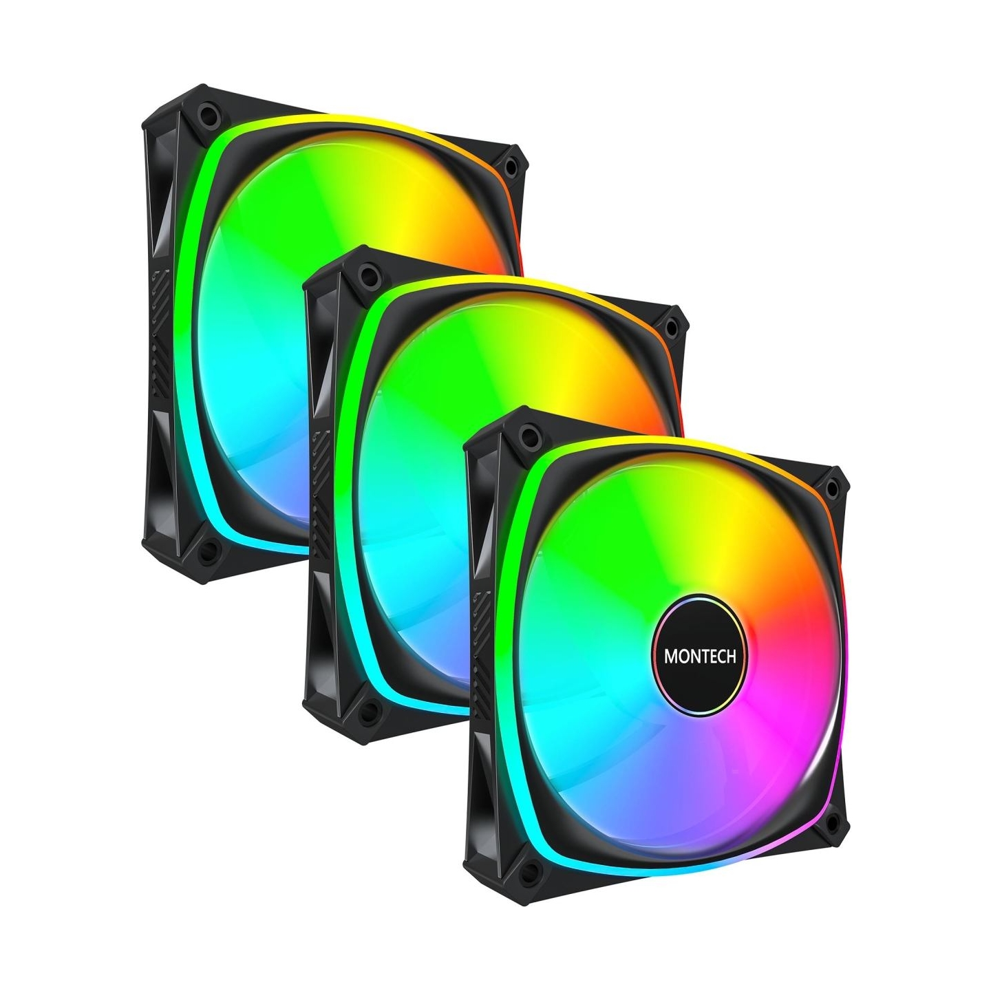 Montech CASE FAN 120MM/RX120 PRO BLACK 3 IN 1 MONTECH