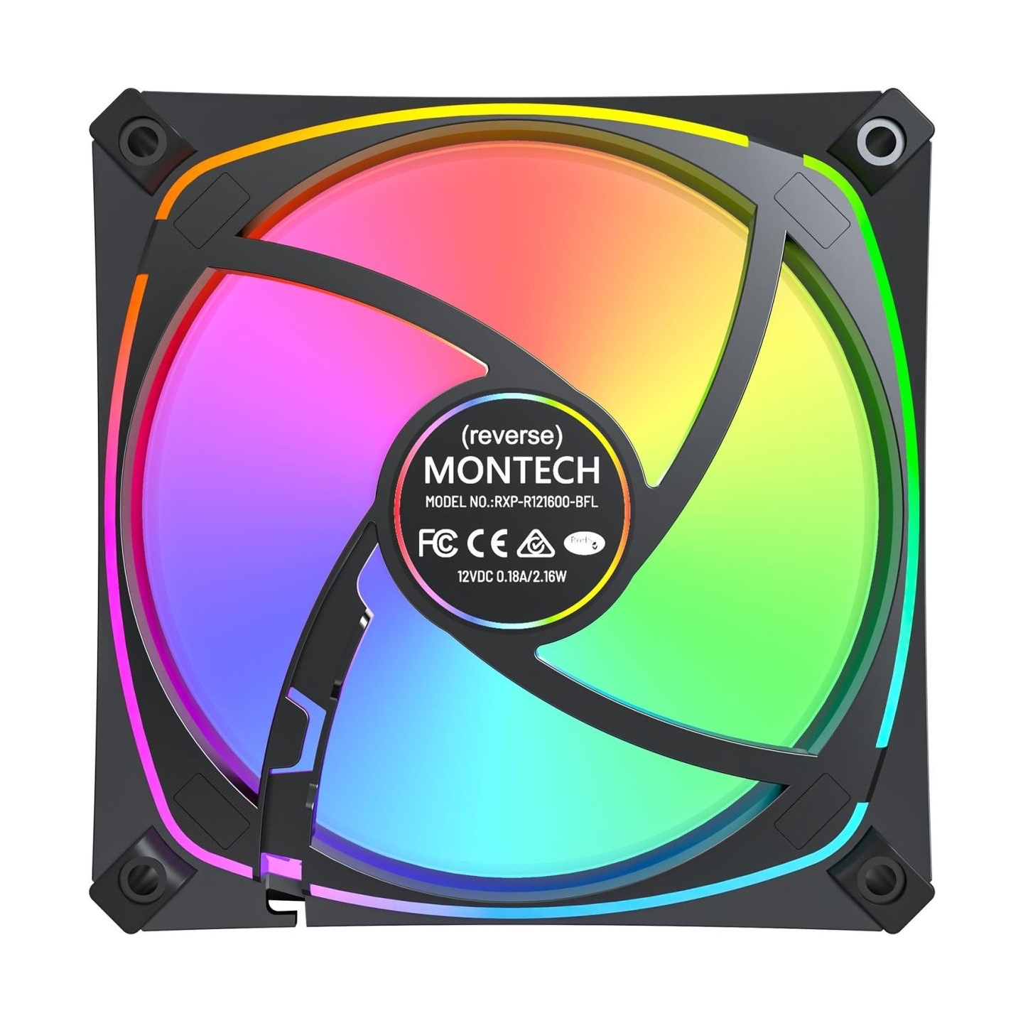 Montech CASE FAN 120MM/RX120 PRO BLACK 3 IN 1 MONTECH