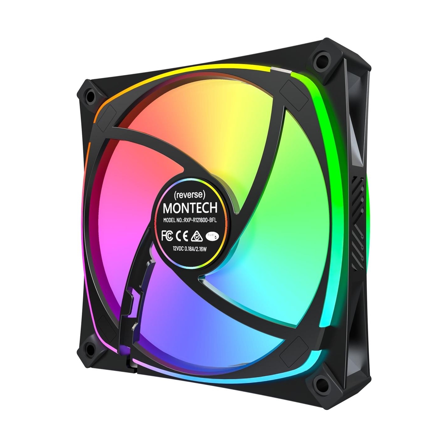 Montech CASE FAN 120MM/RX120 PRO BLACK 3 IN 1 MONTECH