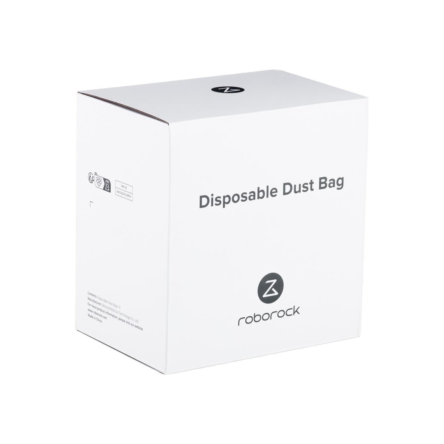 Roborock Vacuum Cleaner Accessory|ROBOROCK|Disposable Dust Bag 3pcs|White|For Qrevo/Qrevo MaxV/S8 MaxV Ultra/S8 Max Ultra/Qrevo 