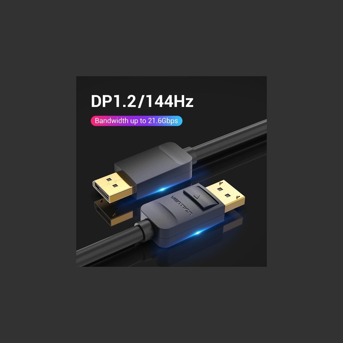 Vention CABLE DP 3M/BLACK HACBI VENTION