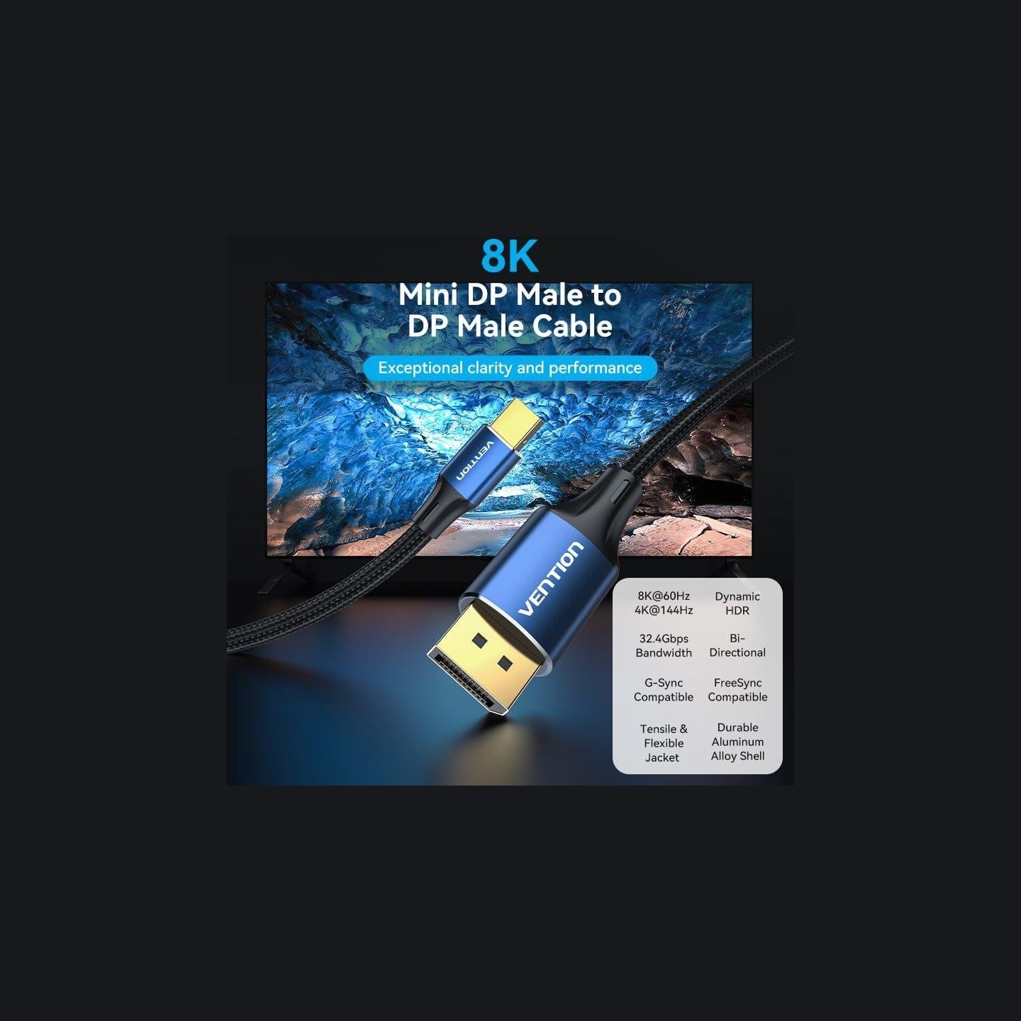 Vention CABLE MINI DP TO DP 2M/BLUE HCFLH VENTION