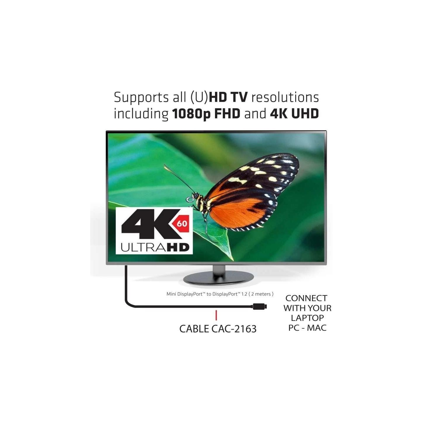 Club3D CABLE MINI DP TO DP 2M/M/M CAC-2163 CLUB3D
