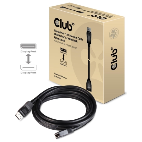 Club3D CABLE DP TO DP 3M/M/F CAC-1023 CLUB3D
