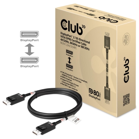 Club3D CABLE DP TO DP 1.2M/M/M CAC-1091 CLUB3D