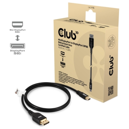Club3D CABLE MINI DP TO DP 1M/M/M CAC-1116 CLUB3D