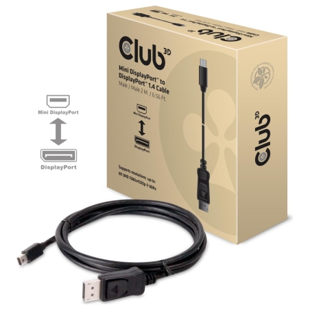 Club3D CABLE MINI DP TO DP 2M/M/M CAC-1115 CLUB3D