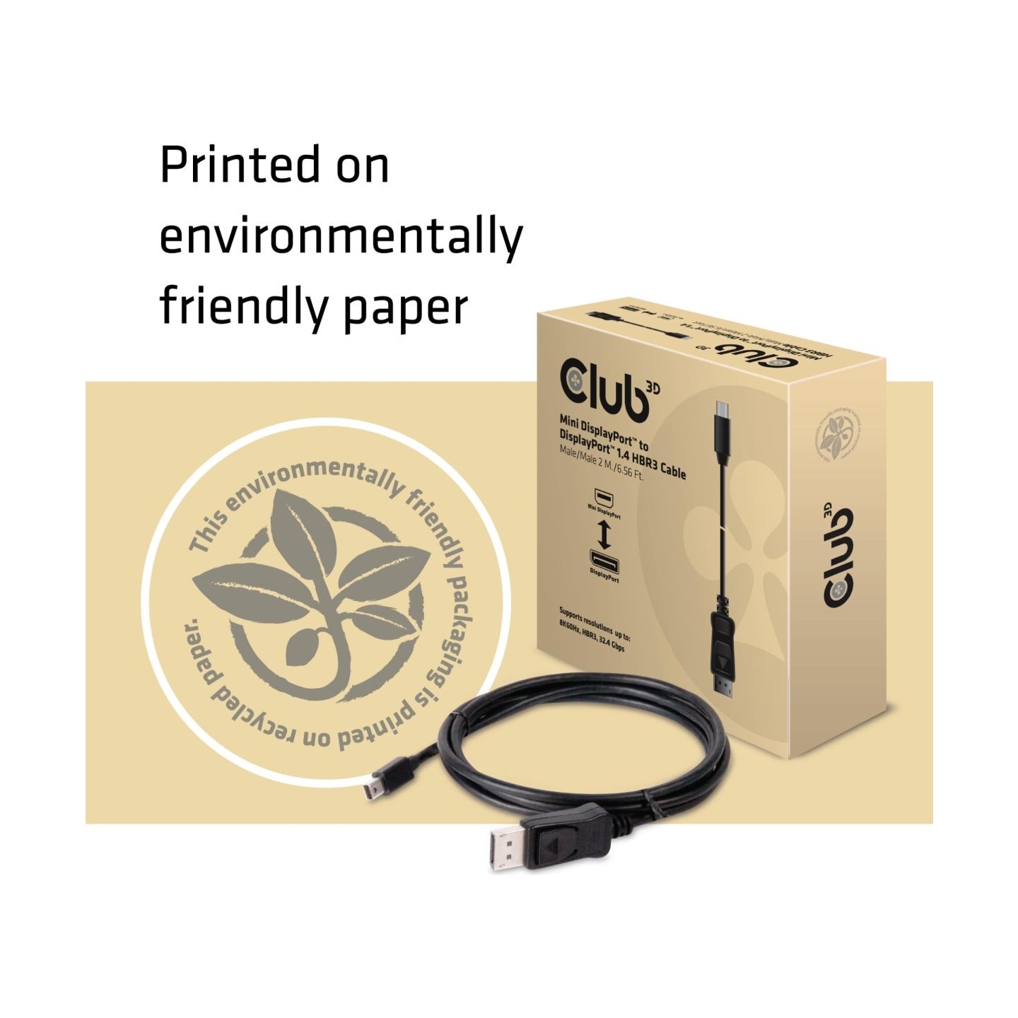 Club3D CABLE MINI DP TO DP 2M/M/M CAC-1115 CLUB3D