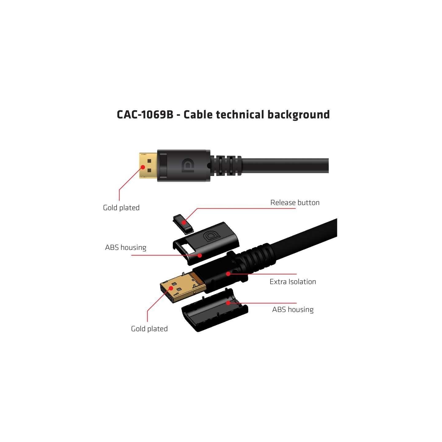 Club3D CABLE DP 4M/M/M CAC-1069B CLUB3D