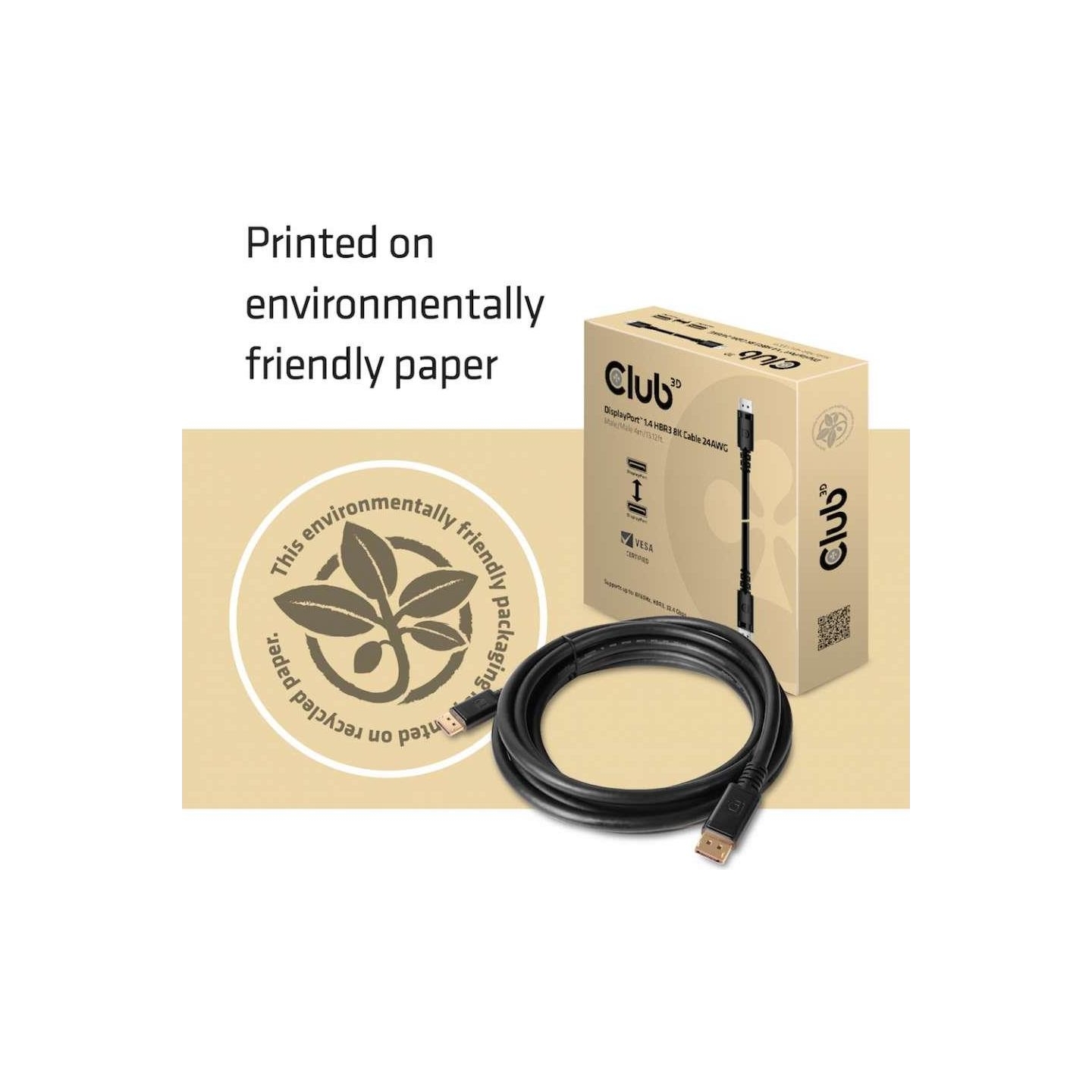 Club3D CABLE DP 4M/M/M CAC-1069B CLUB3D