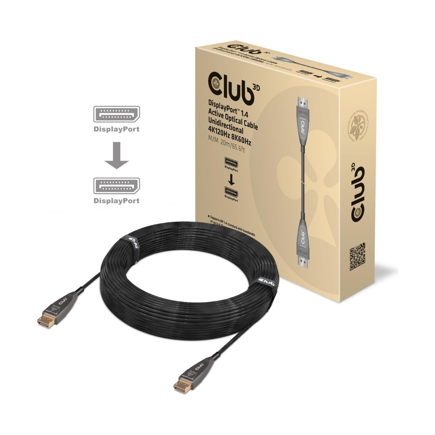 Club3D CABLE DP 20M/M/M CAC-1079 CLUB3D