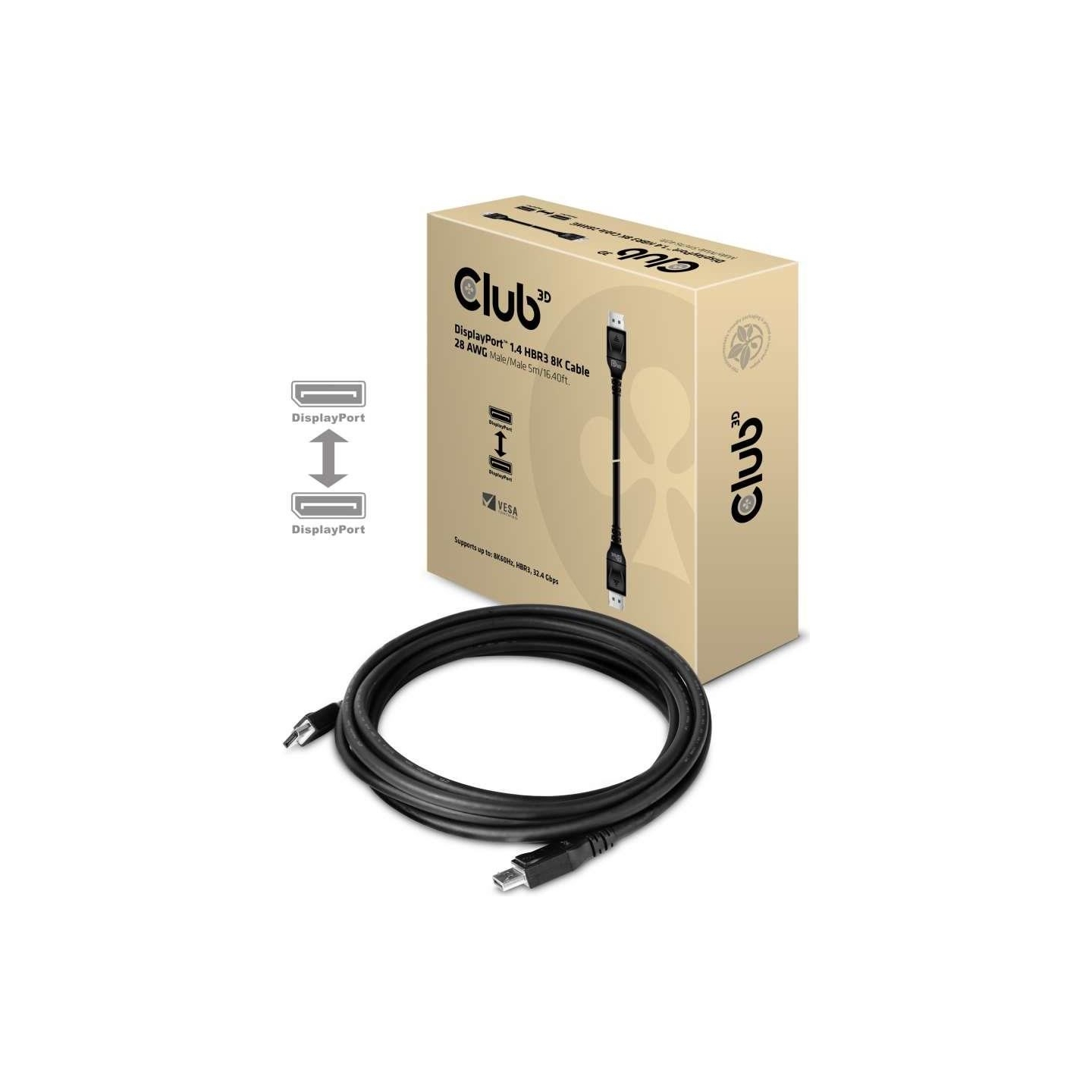 Club3D CABLE DP 5M/M/M CAC-1061 CLUB3D