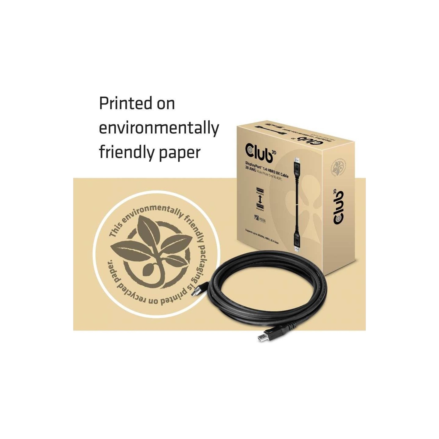 Club3D CABLE DP 5M/M/M CAC-1061 CLUB3D
