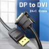 Vention CABLE DP TO DVI 1M/BLACK HAFBF VENTION