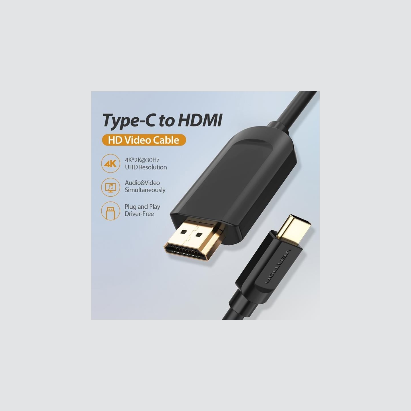 Vention CABLE HDMI TO USB-C 1.5M/CGUBG VENTION