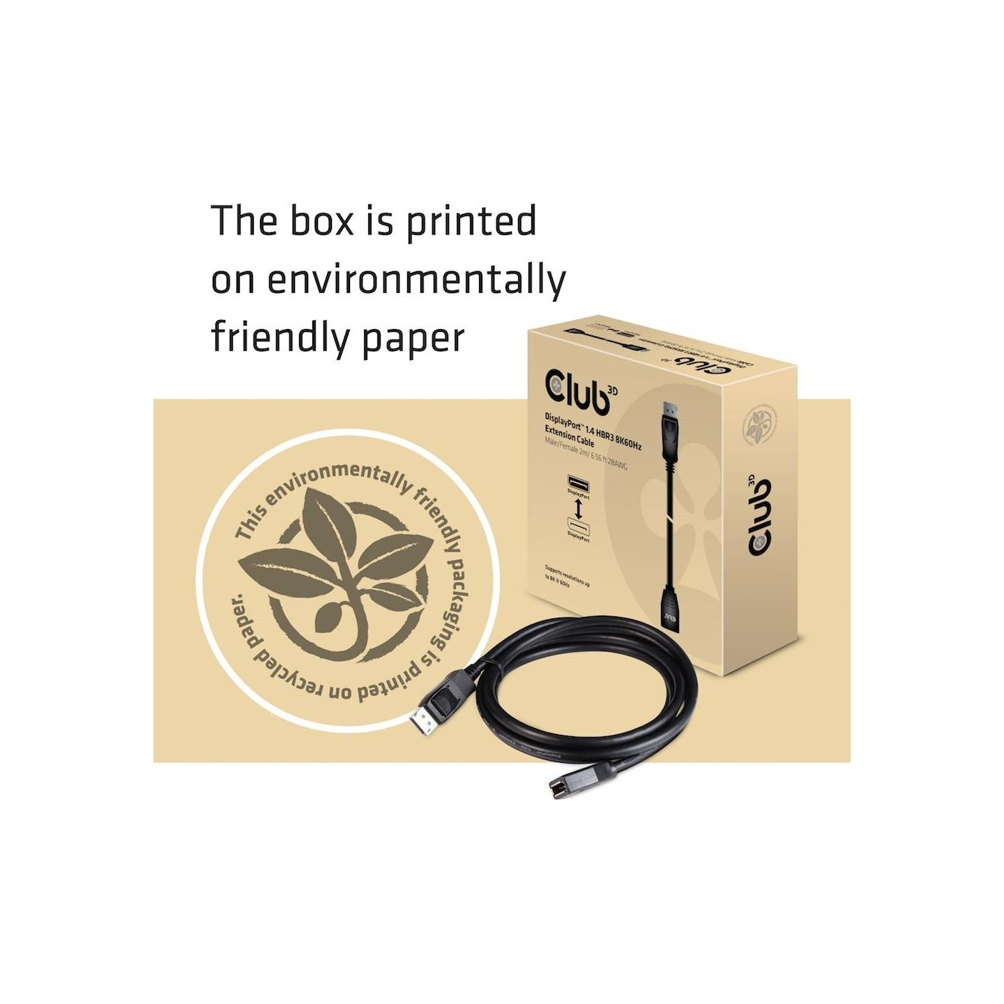 Club3D CABLE DP TO DP 2M/M/F CAC-1022 CLUB3D