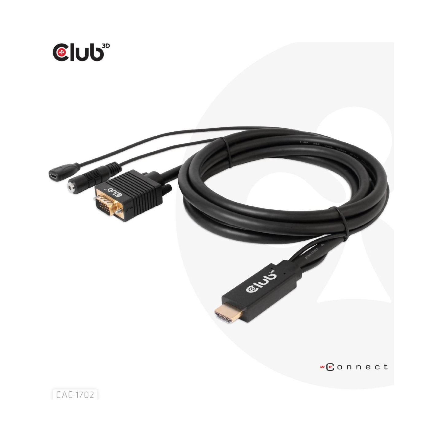 Club3D CABLE HDMI TO VGA 2M/M/M CAC-1712 CLUB3D