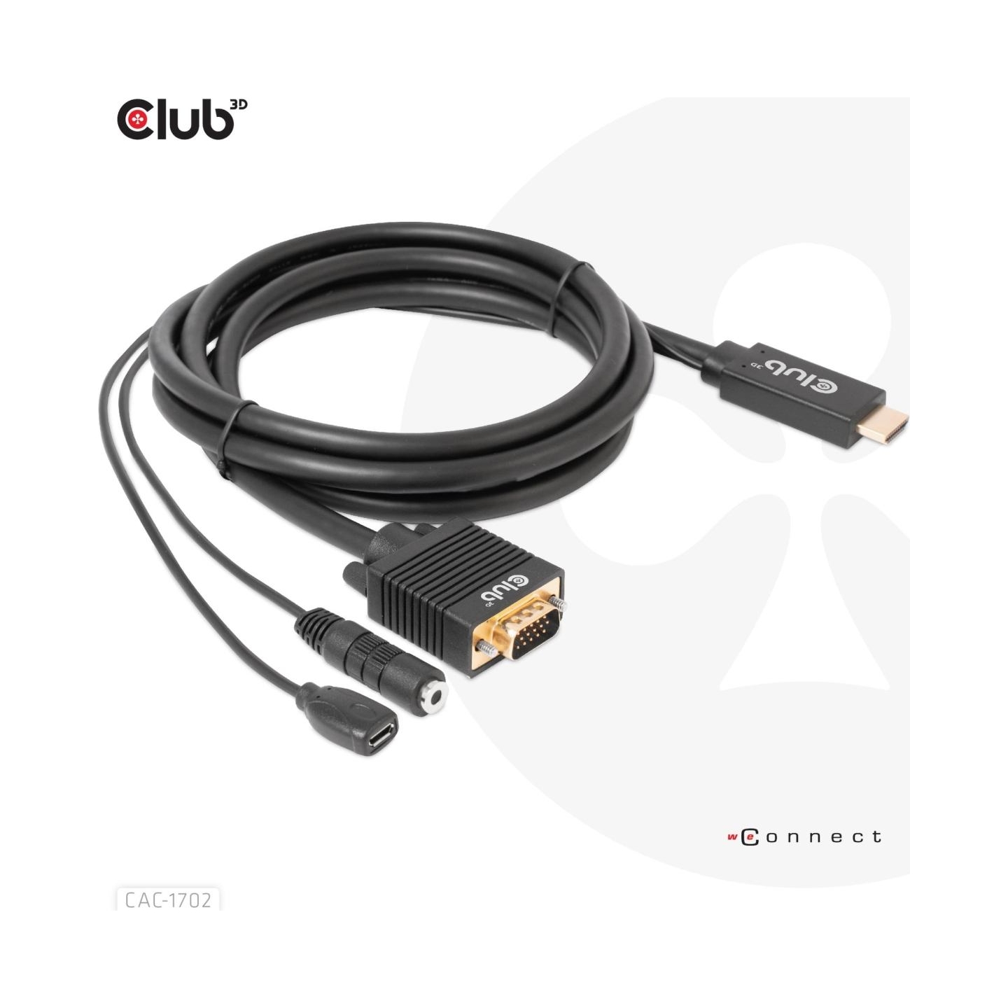 Club3D CABLE HDMI TO VGA 2M/M/M CAC-1712 CLUB3D