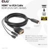 Club3D CABLE HDMI TO VGA 2M/M/M CAC-1712 CLUB3D