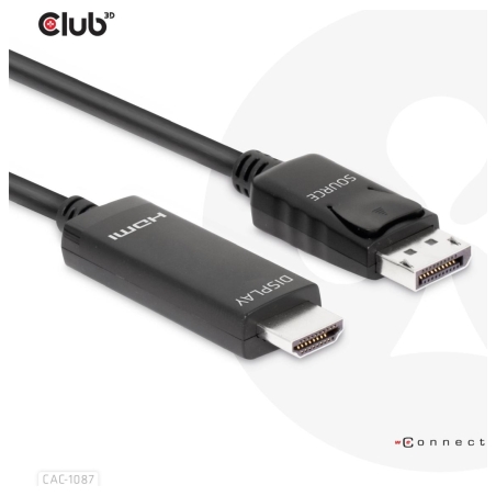 Club3D CABLE DP TO HDMI 3M/M/M CAC-1087 CLUB3D