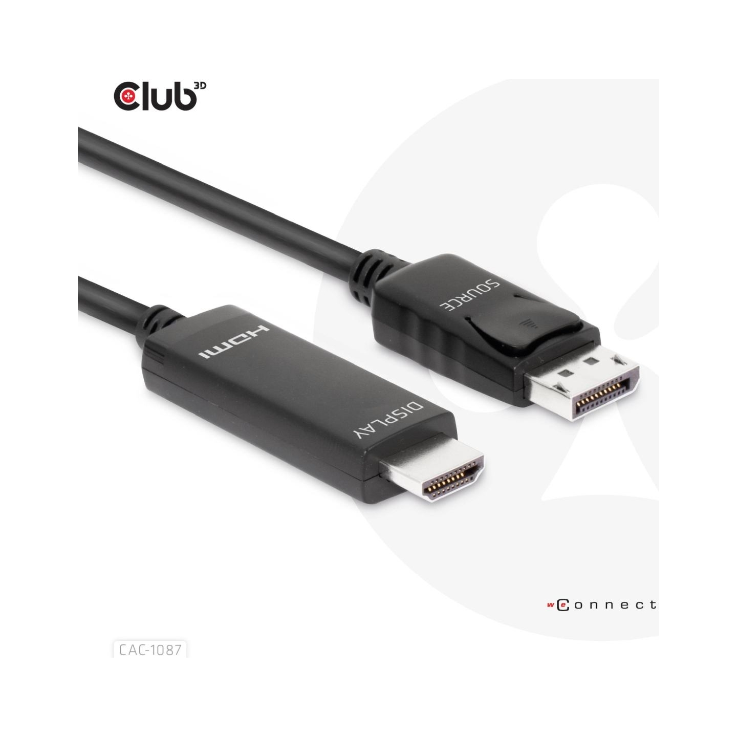 Club3D CABLE DP TO HDMI 3M/M/M CAC-1087 CLUB3D