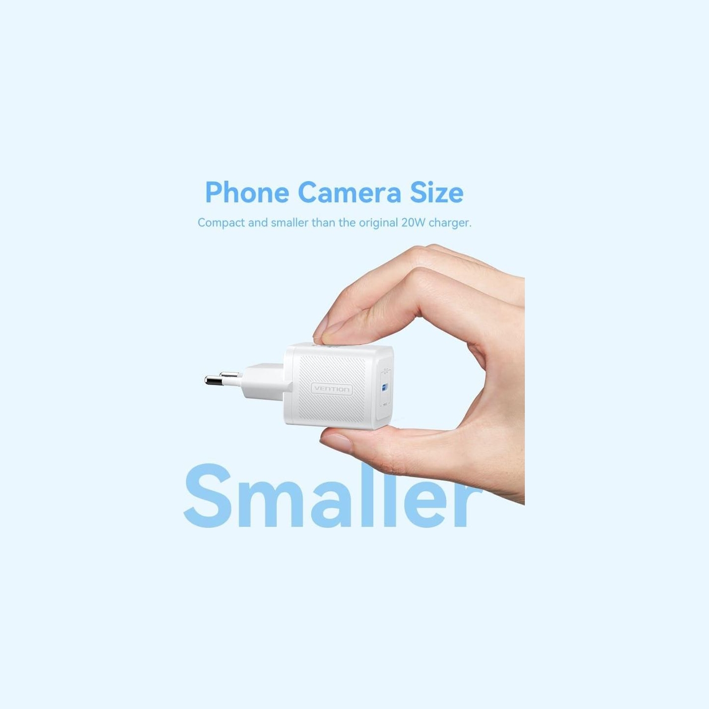 Vention MOBILE CHARGER WALL 20W USB-C/1P WHITE FEPW0-EU VENTION