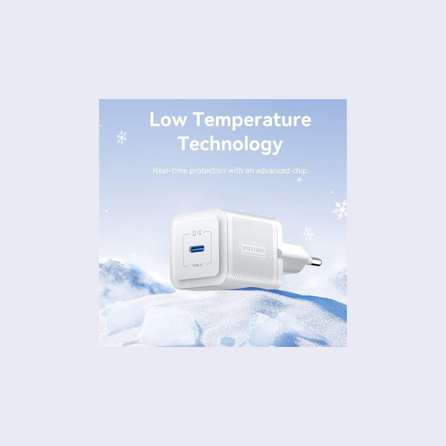 Vention MOBILE CHARGER WALL 20W USB-C/1P WHITE FEPW0-EU VENTION