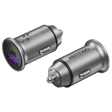 Vention MOBILE CHARGER CAR USB/2P GRAY FFBH0 VENTION