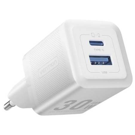 Vention MOBILE CHARGER WALL 30W USB/2P WHITE FEQW0-EU VENTION
