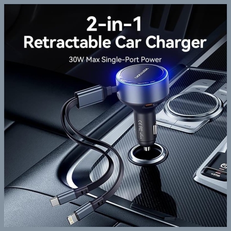 Vention MOBILE CHARGER CAR USB/3P BLACK FFOB0 VENTION