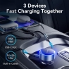 Vention MOBILE CHARGER CAR USB/3P BLACK FFOB0 VENTION